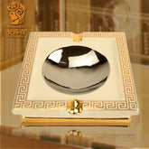 INPHIC-煙灰缸 陶瓷 歐式 奢華 回紋 工藝品 家居飾品擺飾 手工描金 送禮